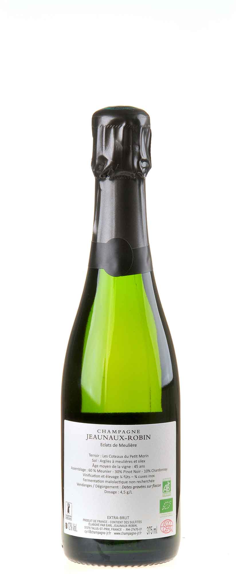 Jeaunaux-Robin Champagne Sélection Éclats de Meulière Extra Brut 0,375l Rücketikett