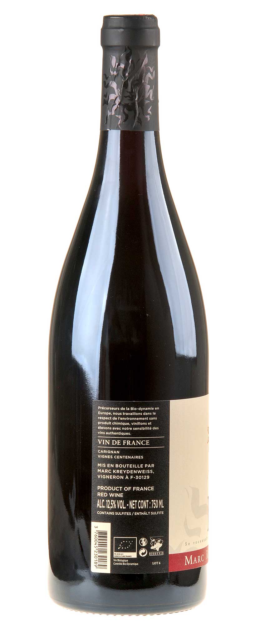 Jean Kreydenweiss KA Rouge Bio 2019 Rücketikett