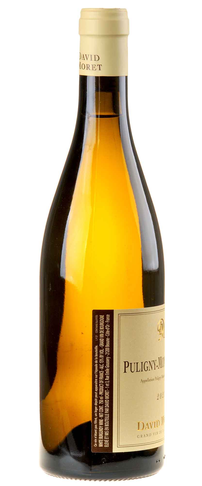 David Moret Puligny Montrachet 2021 Rücketikett