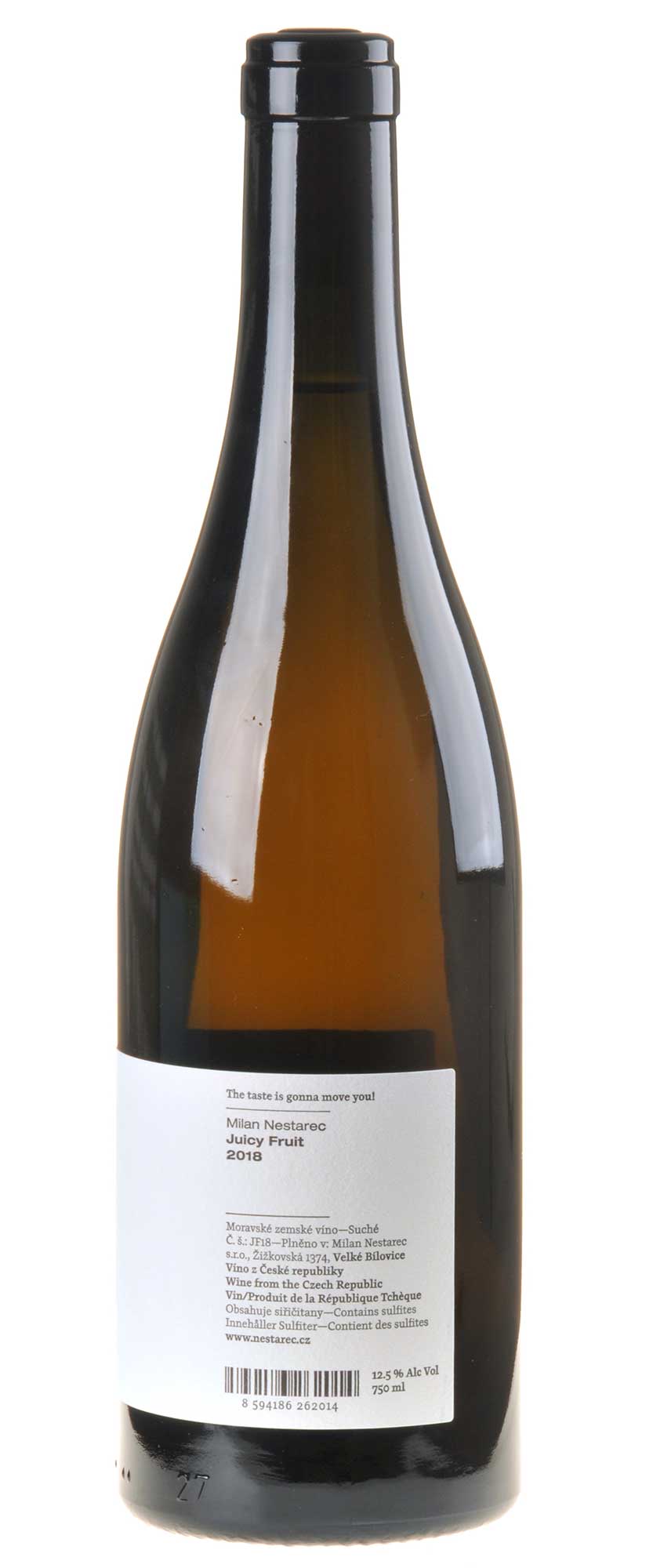 Milan Nestarec Juicy Fruit 2018 Rücketikette