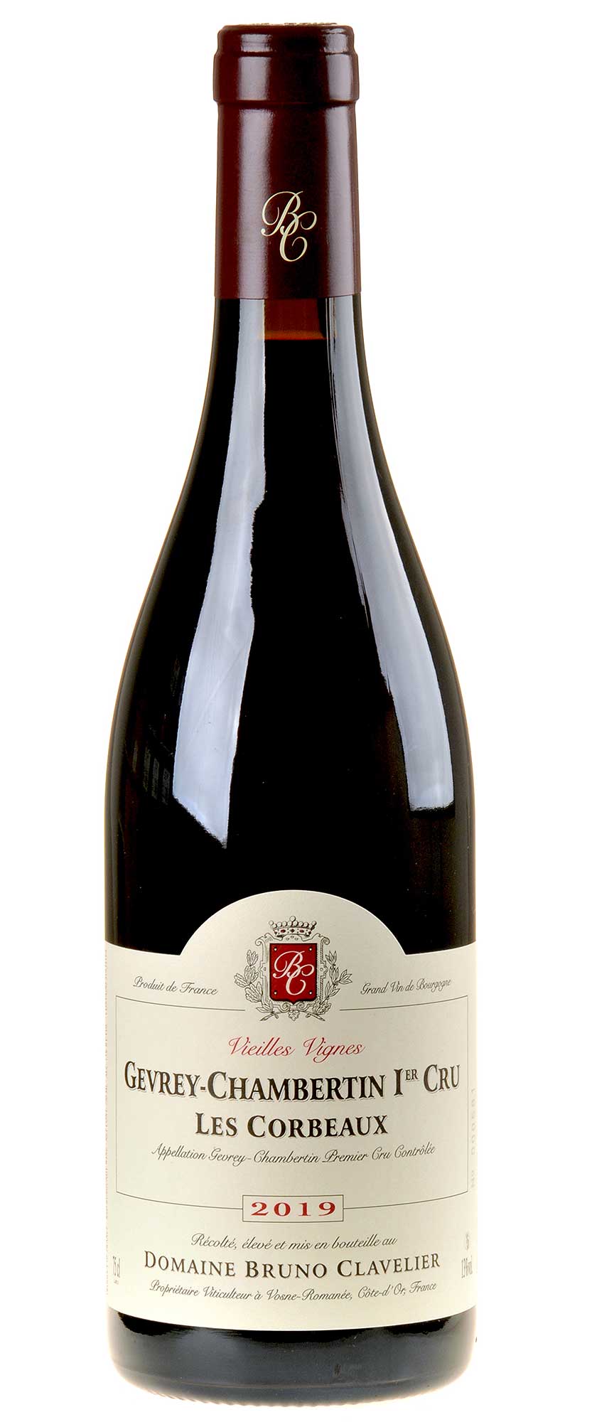 Bruno Clavelier Gevrey-Chambertin 1er Cru Les Corbeaux Bio 2019