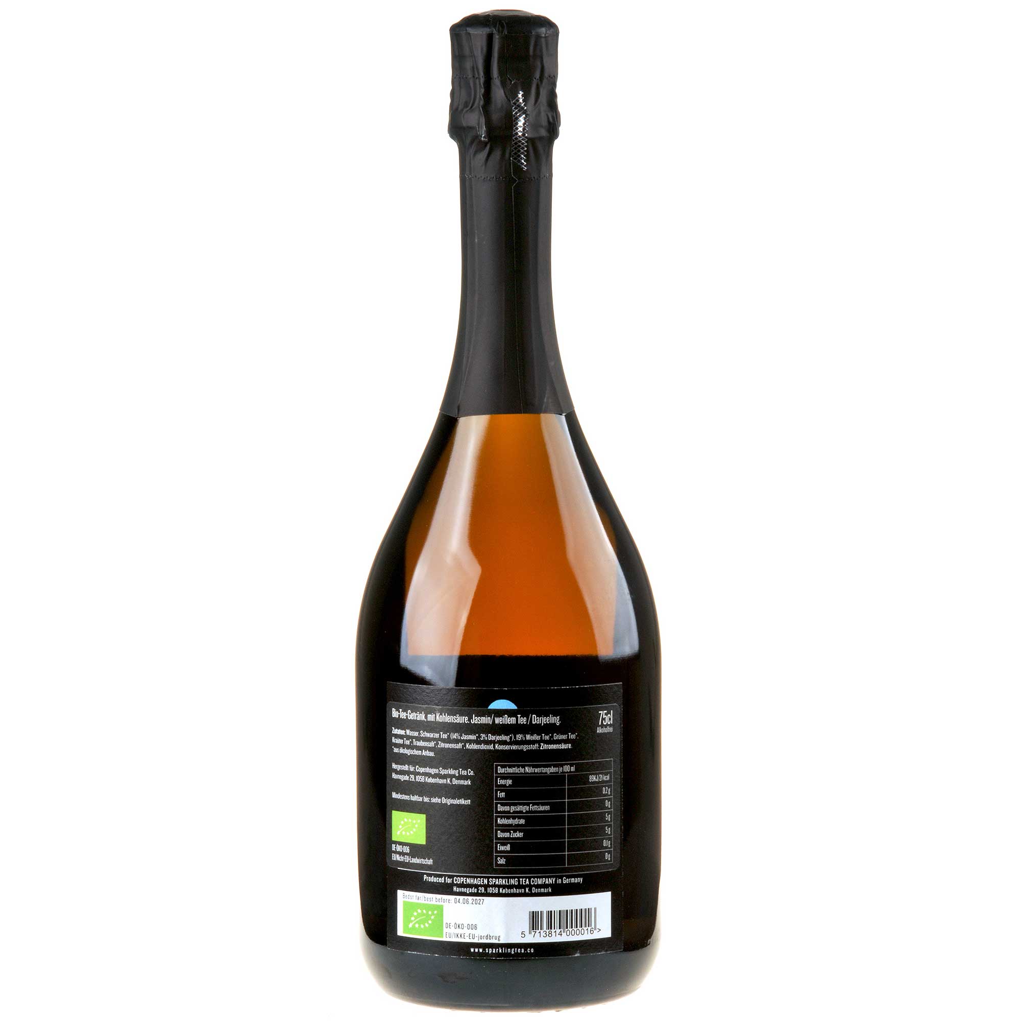 Copenhagen Sparkling Tea Company Blå alkoholfrei Bio Ruecketikett