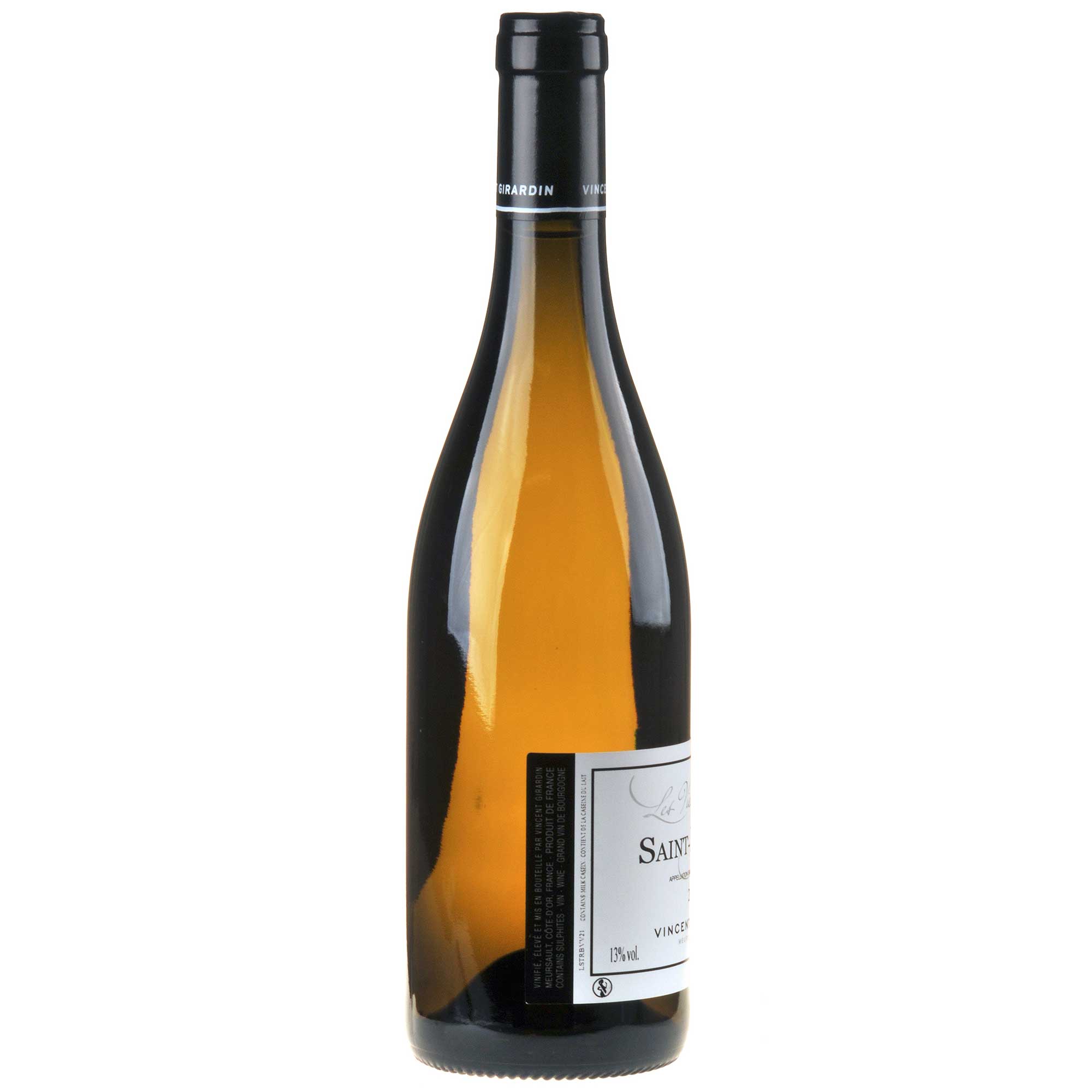 Vincent Girardin Saint-Romain Vieilles Vignes 2021 Rücketikett