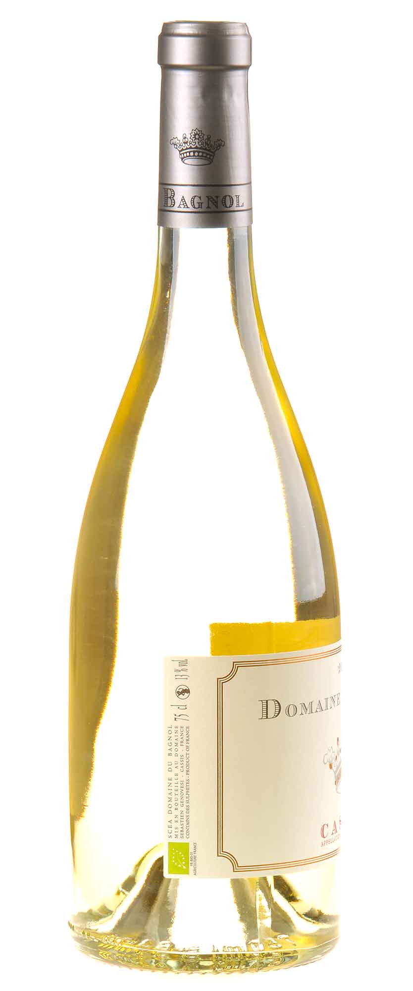 Domaine du Bagnol Cassis Blanc Bio 2022 Rücketikett