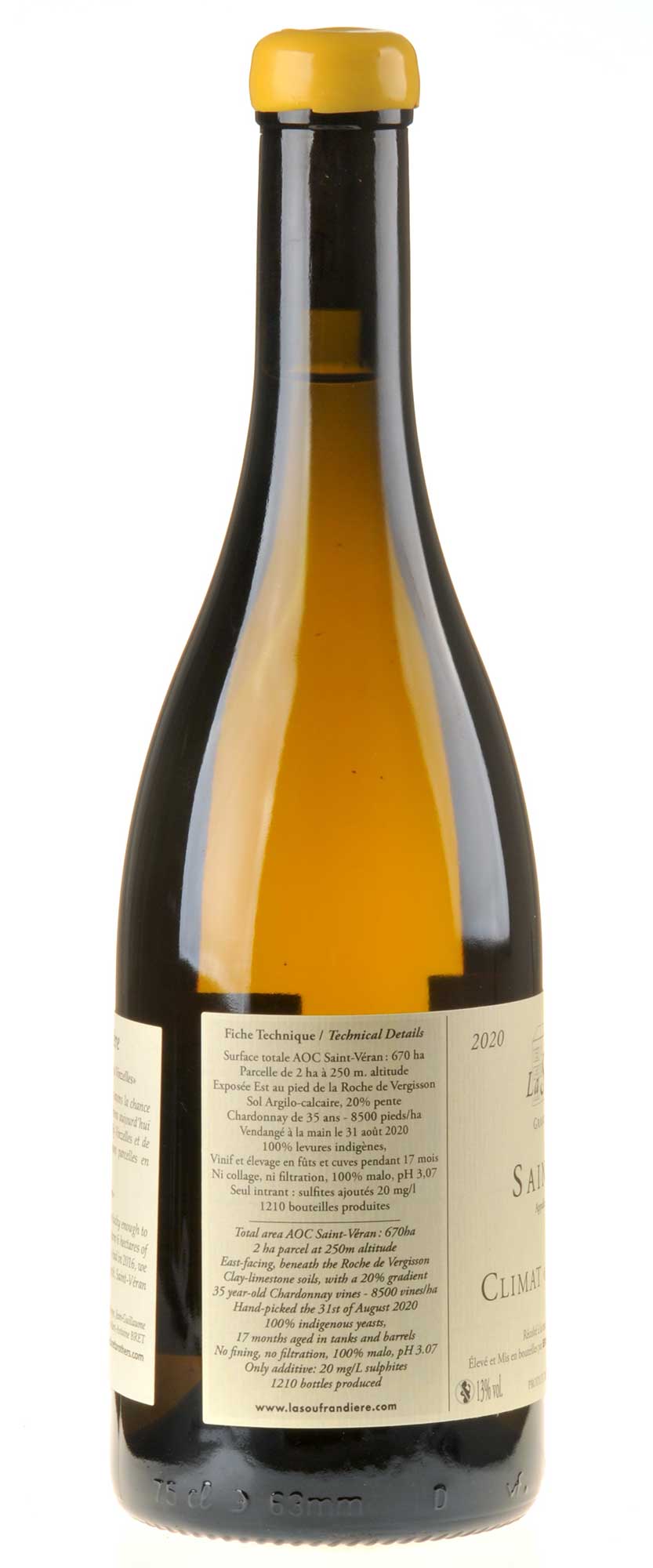 Bret Brothers & La Soufrandière Saint-Véran La Bonnode ZEN 2020 Seitenetikett