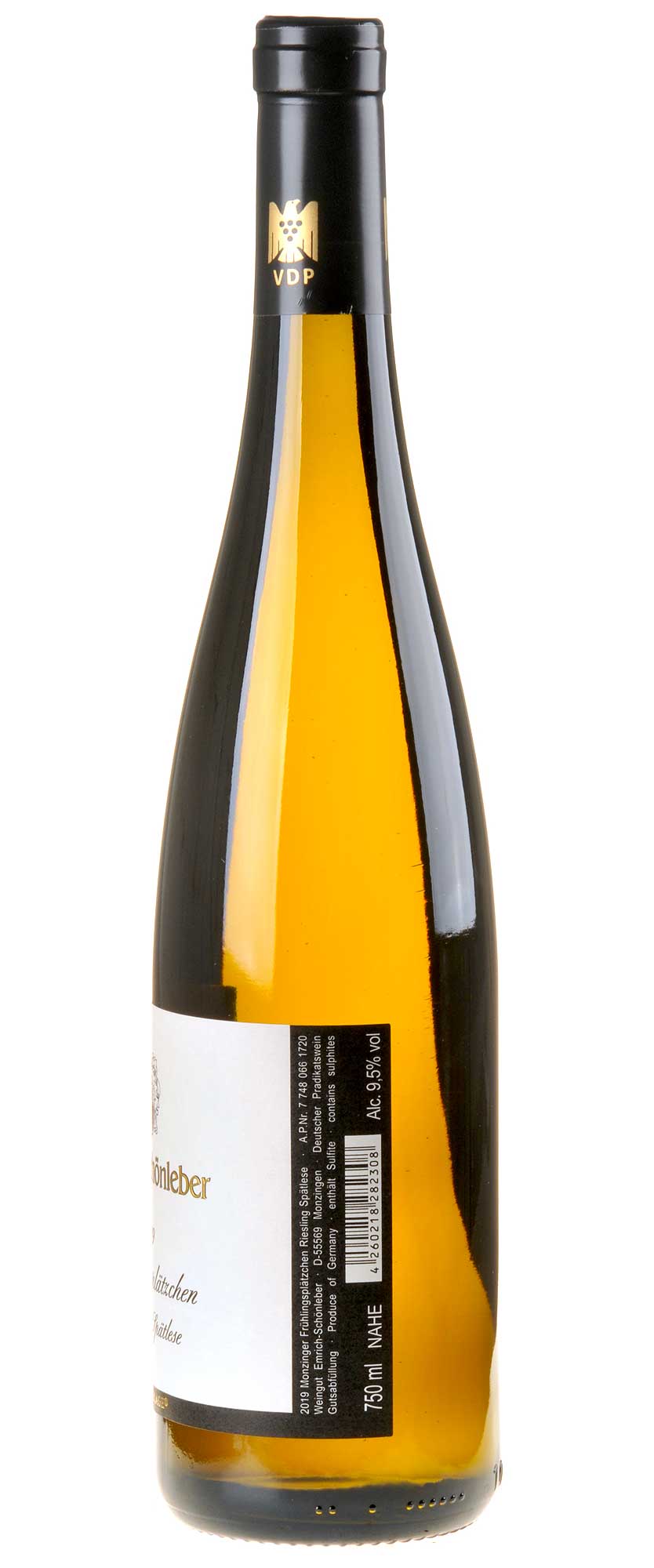 Weingut Emrich-Schönleber Frühlingsplätzchen Riesling Spätlese 2019 Rücketikette
