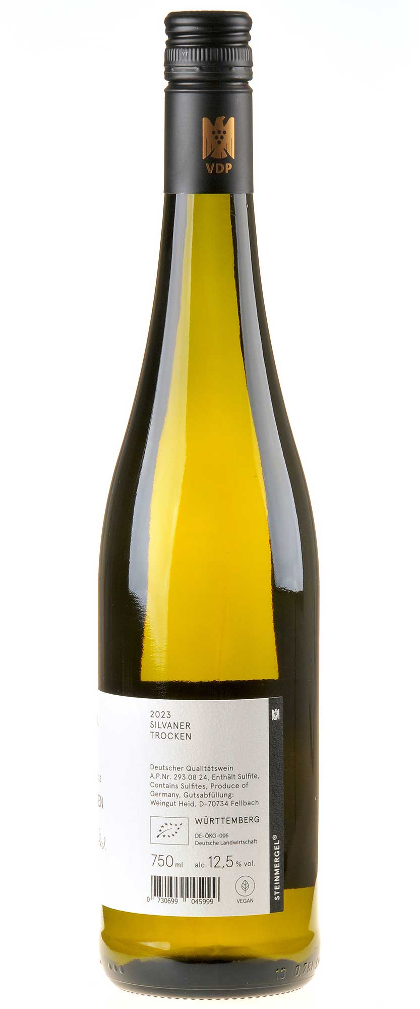 Weingut Heid Silvaner Steinmergel Bio 2023 Rücketikett