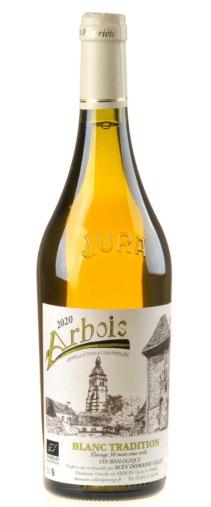 Domaine Villet Blanc Tradition sous voile Bio 2020