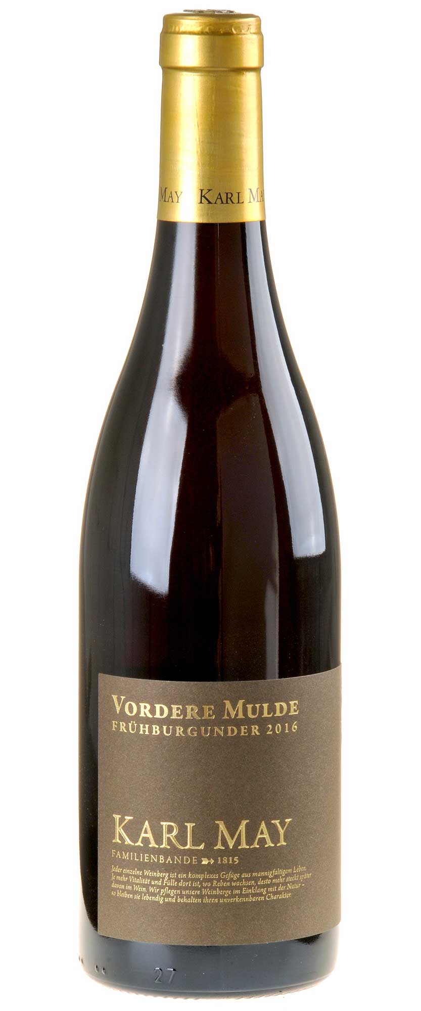 Karl May Frühburgunder Vordere Mulde Barrique Bio 2016