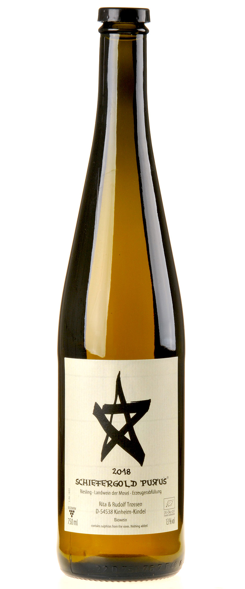 Rita & Rudolf Trossen Schiefergold Riesling trocken Bio 2018