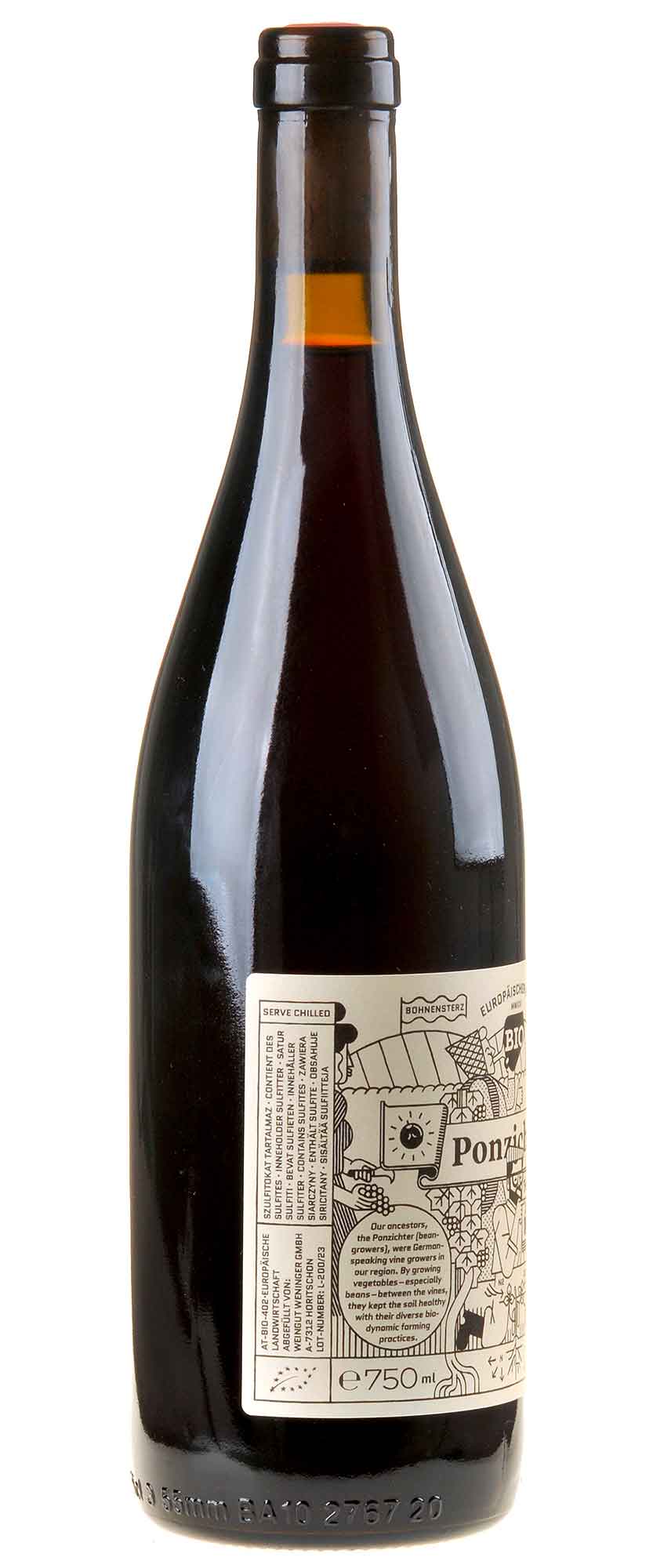 Weingut Weninger Ponzichter Bio Rücketikett