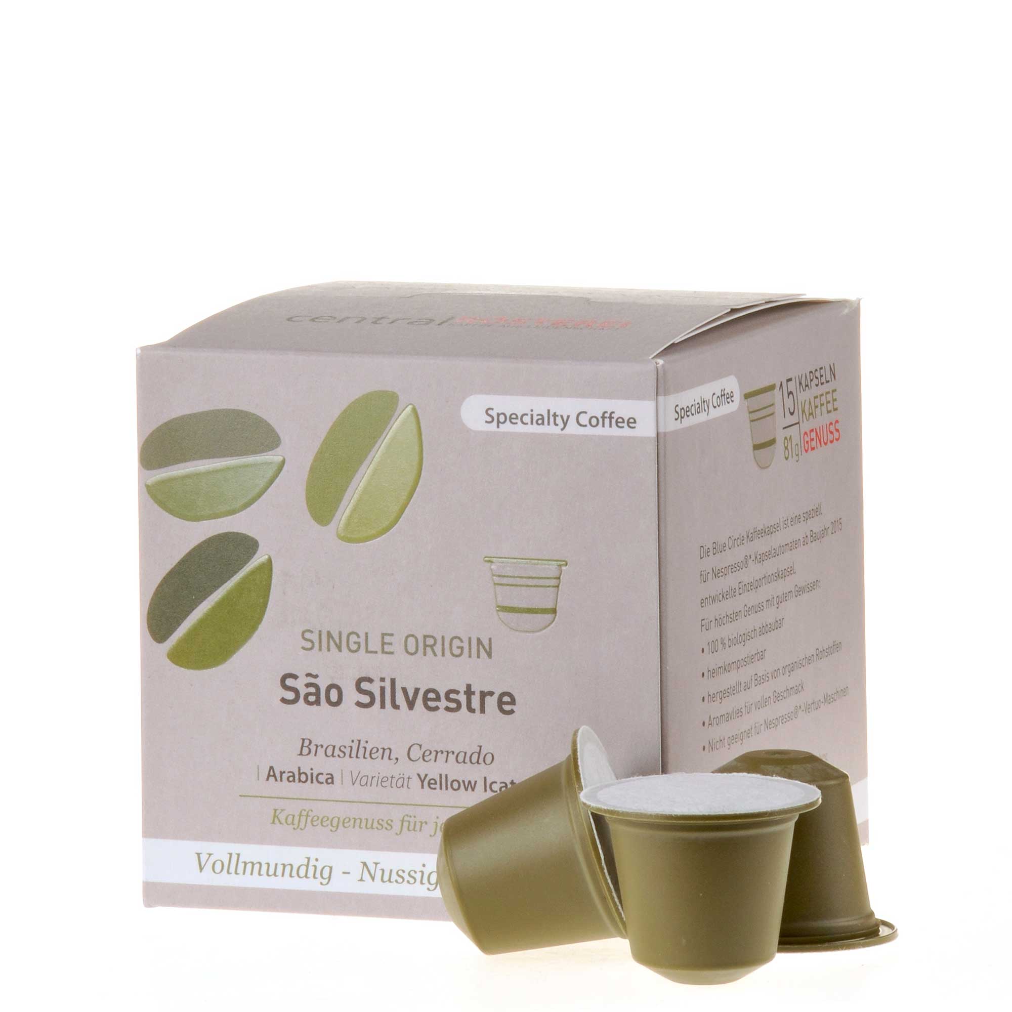 CentralRösterei Kaffeekapseln Sao Silvestre