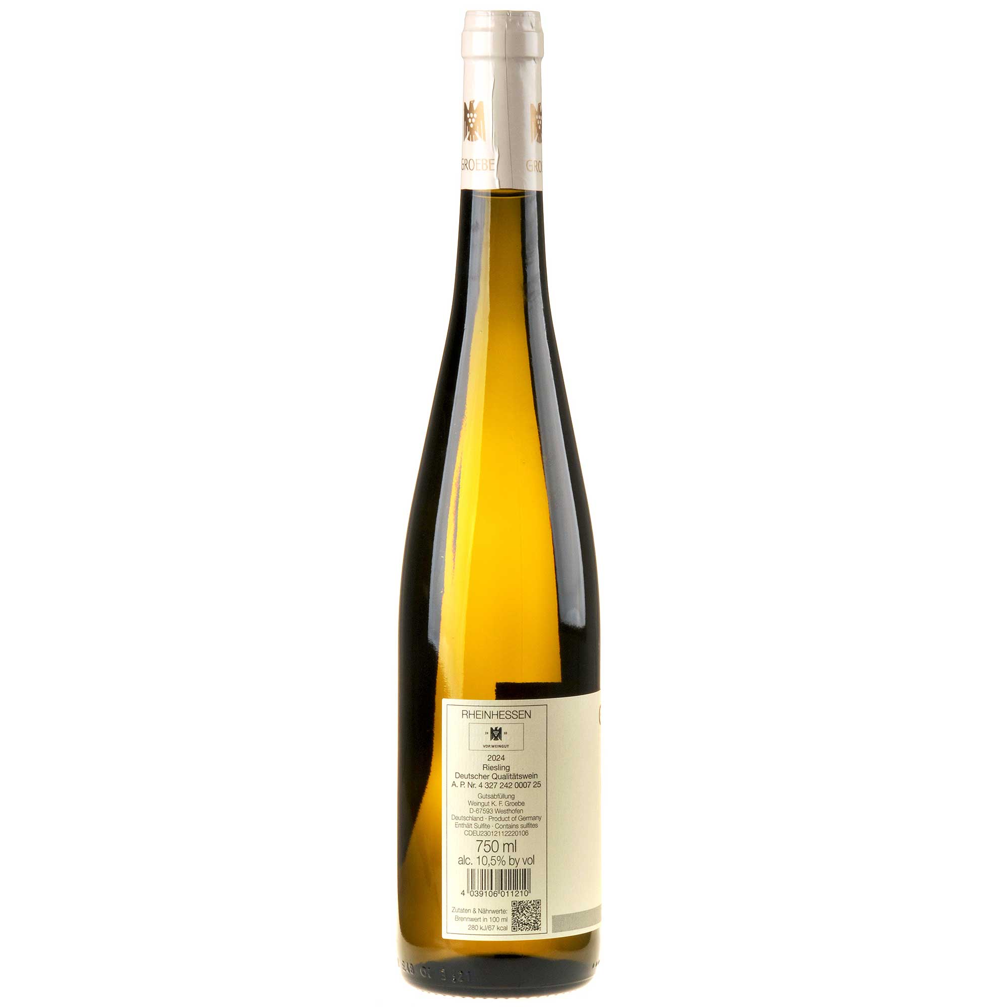K.F. Groebe Riesling 1763 2024 Ruecketikett