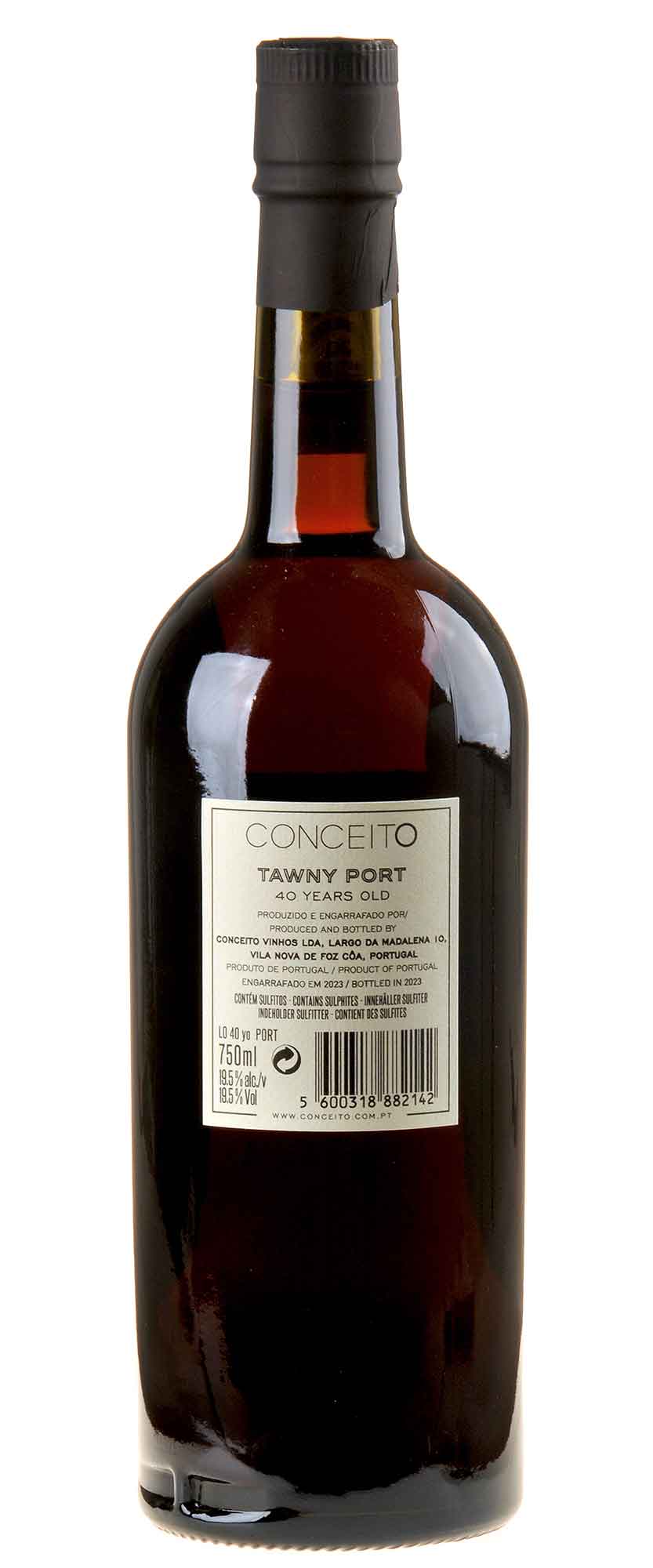 Conceito Vinhos Porto Tawny 40 Years old Rücketikett