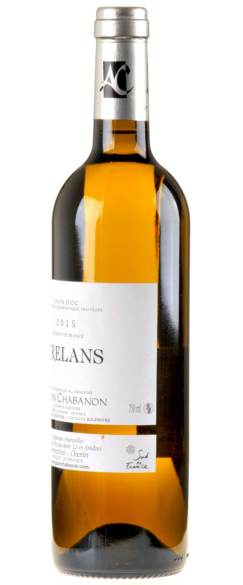 Domaine Alain Chabanon Trelans 2015 Bio rechts
