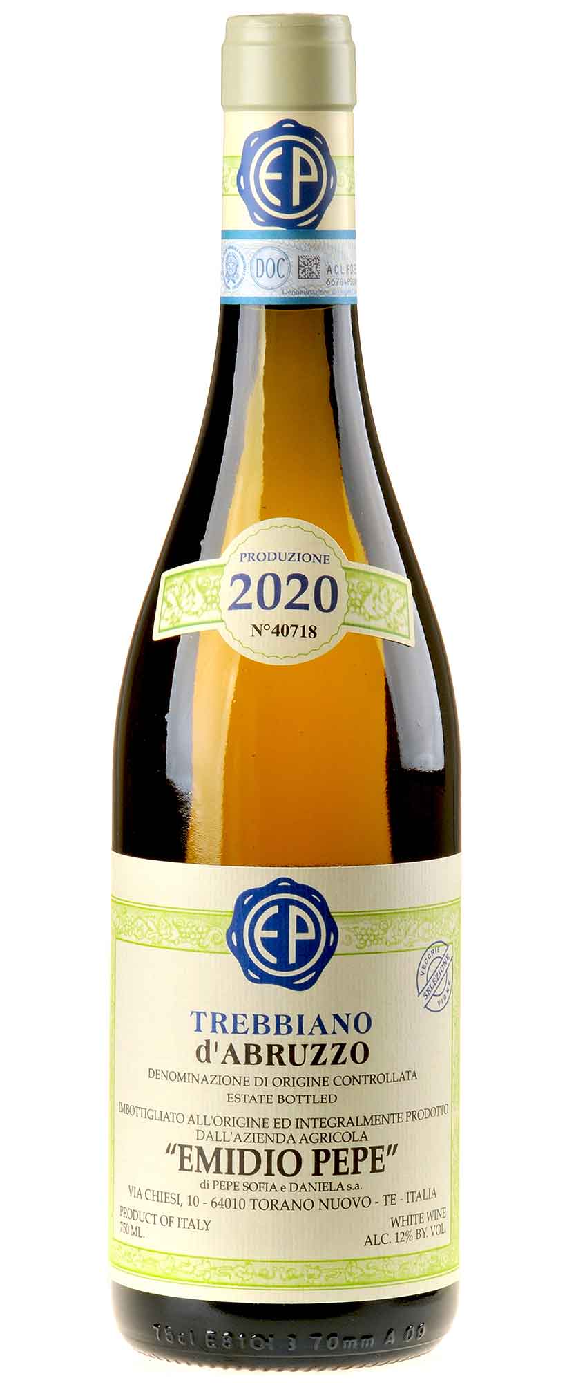 Emidio Pepe Trebbiano d'Abruzzo Selezione VV Bio 2020