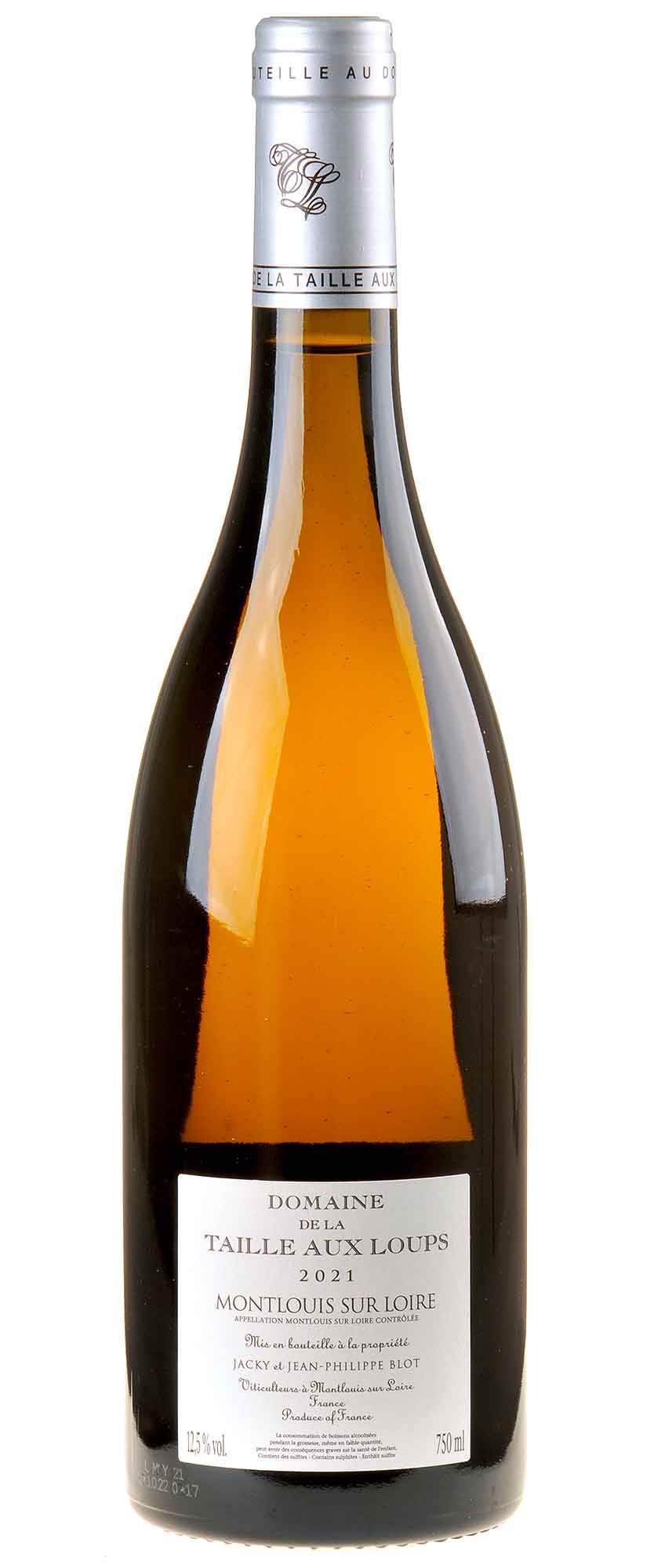 La Taille aux Loups Clos de Mosny Montlouis sur Loire sec 2021 Rücketikett