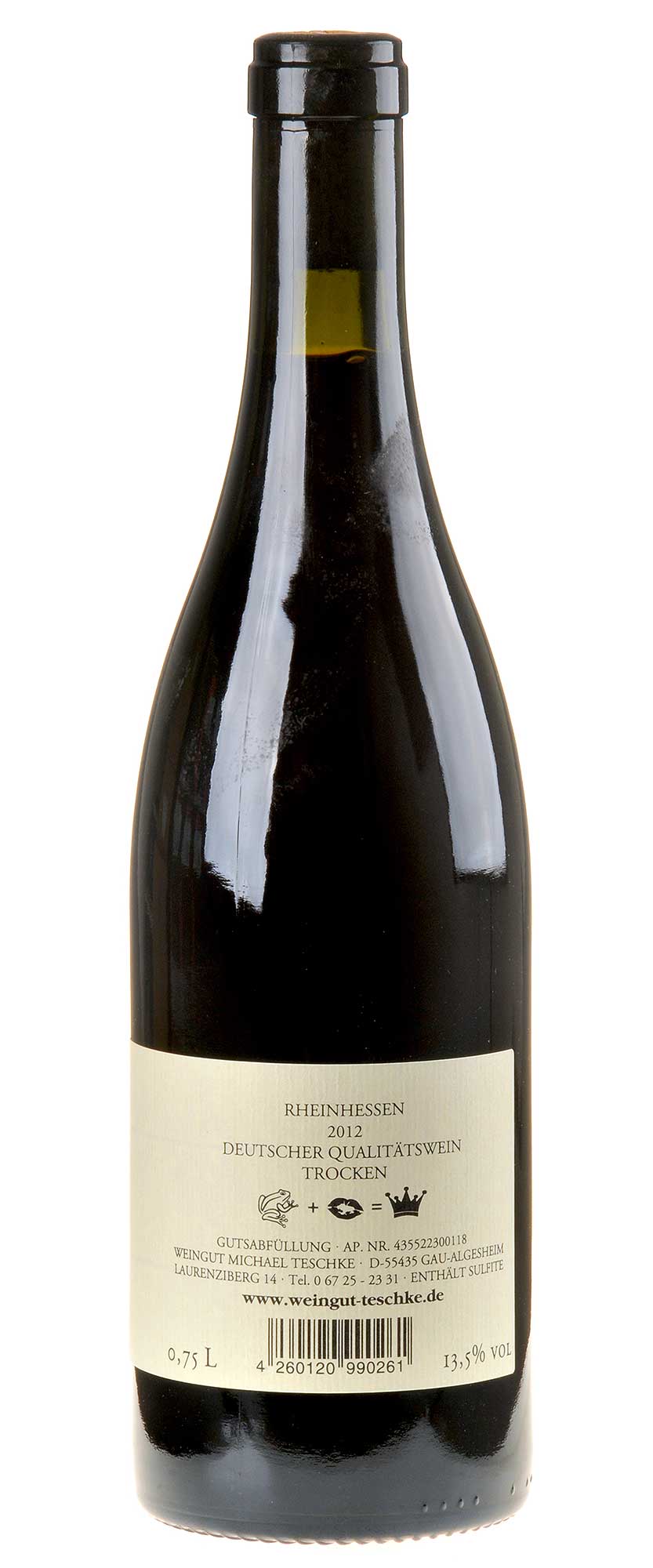 Michael Teschke Portugieser Von der Fabrik 2012 Rücketikett