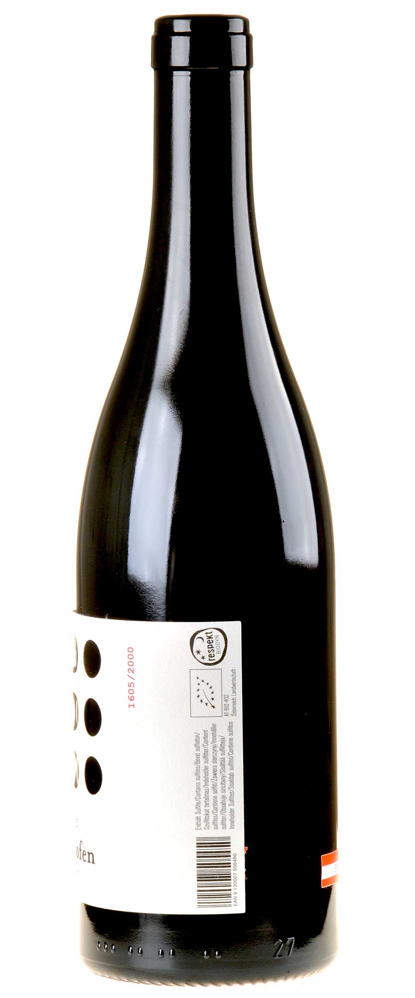 Weingut Weninger Kalkofen Blaufränkisch Bio 2017 Rücketikette